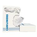 Boardwalk Coreless Roll Can Liner 24X23 X-Heavy Perferated White - 500 Bags-Case BWK 2423EXH